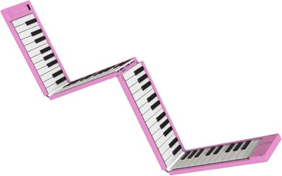 Opvouwbare Digitale Piano - 88 Toetsen Keyboard - Muziek Leren Spelen - Oplaadbare Batterij - 33 cm Opgevouwen - Roze