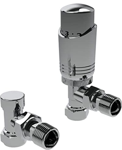 Chromen Thermostatische Radiatorklep - Hoekige en rechte ontwerpen voor optimale temperatuurregeling