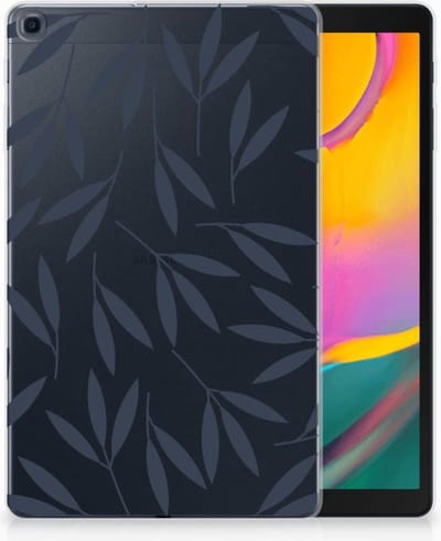 Samsung Galaxy Tab A 10.1 (2019) Siliconen Hoesje Leaves Blue