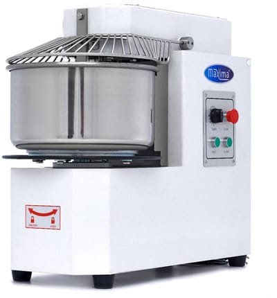 Spiraalkneder - 20 L - 12 Kg Deeg - 2 Snelheden - Uitneembare Kom