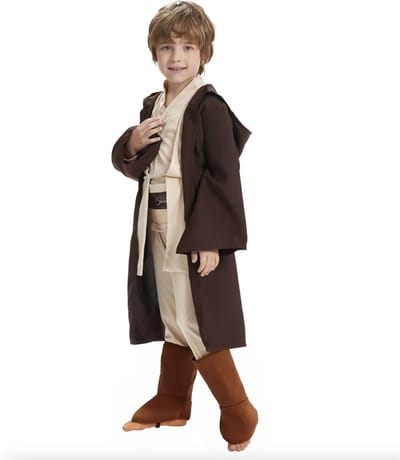 Joya Kids® Skywalker Verkleedset | Halloween Verkleed Kostuum | Sience Fiction verkleedset | Siencefiction Verkleedkleding Jongen en Meisje | Maat S
