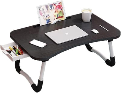 Opvouwbare Laptoptafel voor Bed en Bank - Lichtgewicht Bureau met Lade