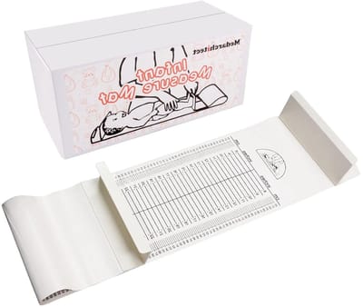 Baby Hoogte Liniaal - Meetmat Baby - Baby Groei Meten - Huidvriendelijk Materiaal - 99 Centimeter - Rood