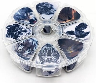 50 Stuks Plectrums Met Dieren – Verschillende Diktes – Plectrum voor Elektrische Gitaar & Akoestische Gitaar
