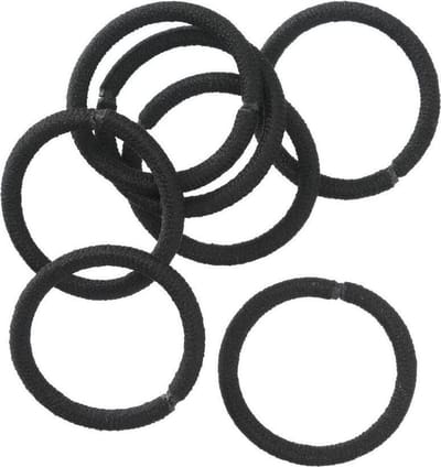 Haar elastiekjes - 20 stuks - zwart - elastiekjes voor het haar