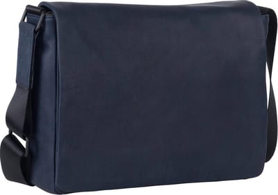 Leonhard Heyden Den Haag messenger L 13 inch - Blauw