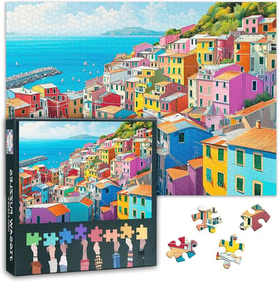 Legpuzzels Volwassenen - Landschap Puzzels - Ontspanning Thuis - Hoge Kwaliteit Karton - 1000 Stukjes 50x70cm - Kleurrijk Zeelandschap