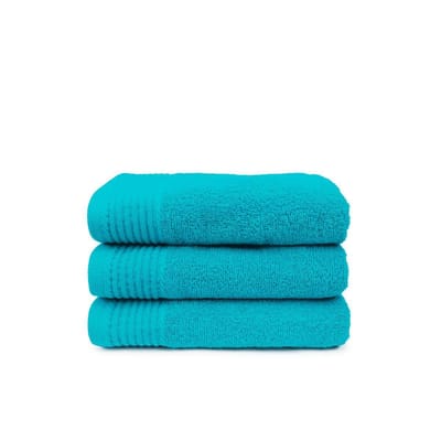 The One Voordeel Maxi Badlakens Turquoise 3 stuks 100x180cm