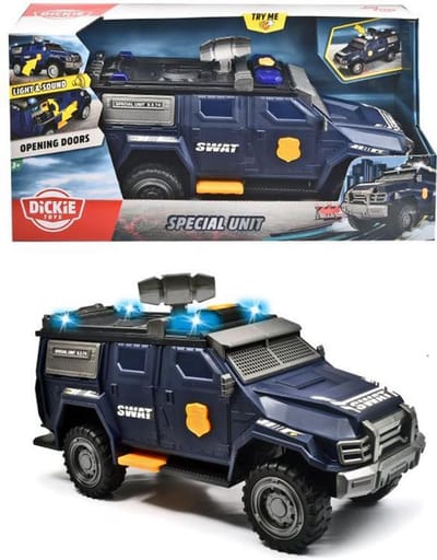 SWAT Politie Voertuig - Special Unit - Met Zwaailichten & Geluid
