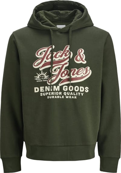 JACK&JONES - JJELOGO SWEAT HOOD 2 COL 25/26 NOOS PLS - Heren - Sweaters