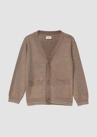 V-hals Brei Cardigan met knoopsluiting voor kinderen s.Oliver