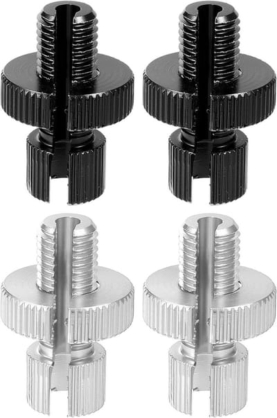 Remkoppelingskabel Versteller - Kabel Adjuster Schroef - Motoronderhoud - Aluminiumlegering - M10 x 1.25 - Zwart Zilver