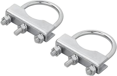 ProPlus U-beugel voor neuswielklem - staal - zilver - 60/70 mm - set van 2