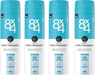 8 x 4 Deo Spray No 19 - Pure Freshness - 4 x 150 ml