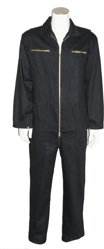 Yoworkwear Overall 100% katoen met rits zwart maat 55
