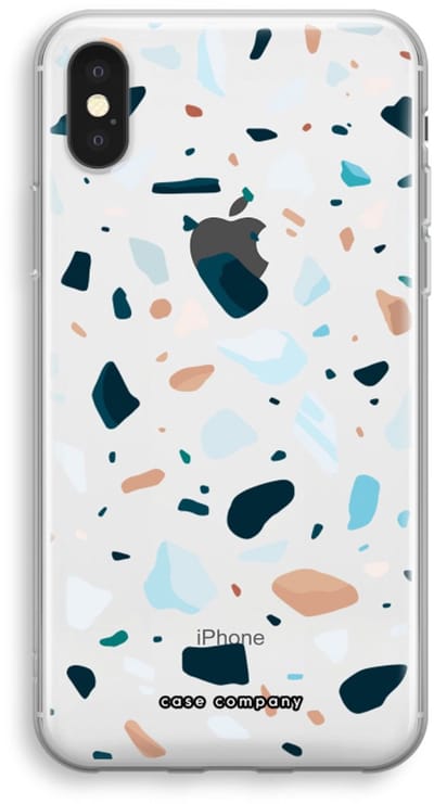 Case Company® - Hoesje geschikt voor iPhone XS hoesje - Terrazzo N°13 - Soft Cover Telefoonhoesje - Bescherming aan alle Kanten en Schermrand