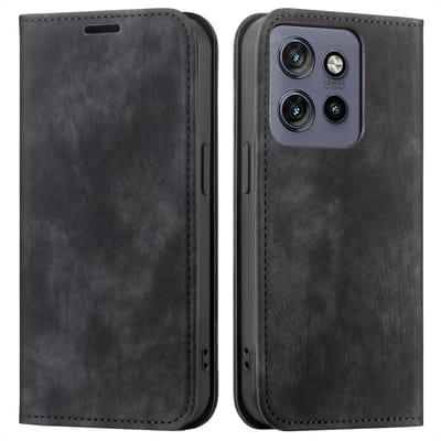 imoshion Hoesje - Geschikt voor Motorola Edge 60 Neo / Motorola ThinkPhone 25 / Motorola Edge 50 Neo - Slim Bookcase - Zwart