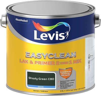 Levis - Easyclean Lak & Primer 2-In-1 Mix - Shady Green C80 - Mengverf - 2,5 L