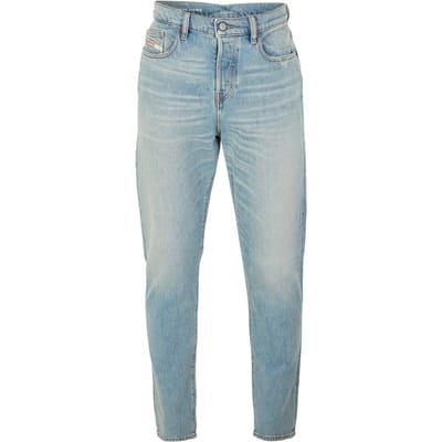 Diesel Heren 1998 Gewassen Denim 5 Zak Straight Leg Jeans (Blauwe Denim)