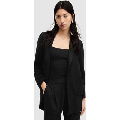 AllSaints Aleida Jersey Blazer Black Größe: 4 | Blazer Outlet | Damen | Schwarz