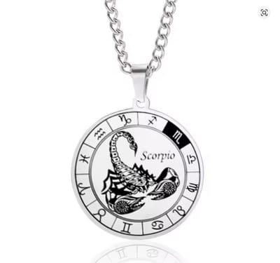 Actie4you® - Sterrenbeeld Ketting – Ketting met Hanger – Horoscoop Ketting – Stalen Ketting – Roestvrijstaal - Schorpioen