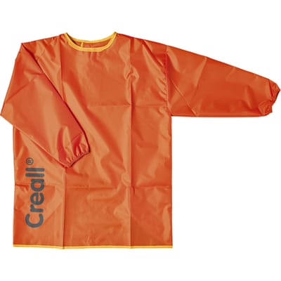 Creall Verfschort Small Oranje – Kliederschort - Knutselschort - 0-4 jaar - wasbaar - professionele kwaliteit - gebruikt op scholen en kinderdagverblijven