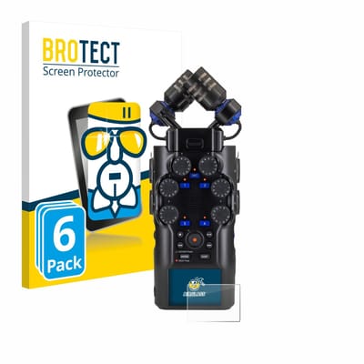 Screenprotector 6 Stuks voor Zoom H6 studio Beschermglas transparant