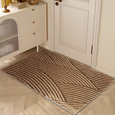 Eenvoudige PVC Draadring Entree Deurmat Vuilbestendige Deur Entree Deur Antislip Mat 3D Visuele Voetmat 60 * 90CM