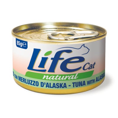 6x85g Life Cat Natural adult tonijn met Alaska-koolvis nat kattenvoer