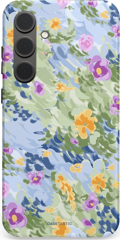 Casetastic Hoesje Geschikt voor Samsung S24 Plus - Stijlvolle Beschermende Duo-layer Case - Zonnige Bloemtuin