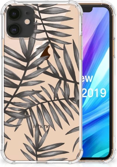 Apple iPhone 11 Case Leaves Grey
