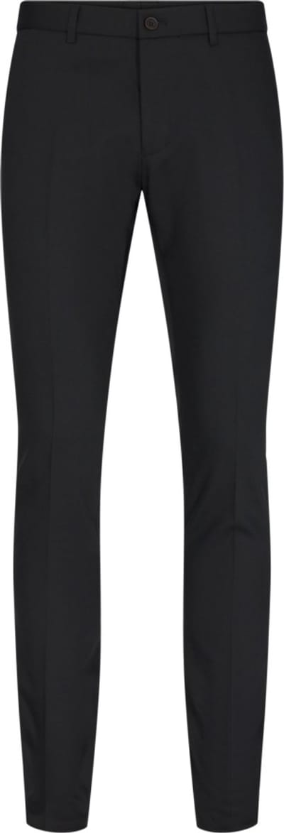 Klassieke traveller pantalon slim fit | Zwart | maat 48