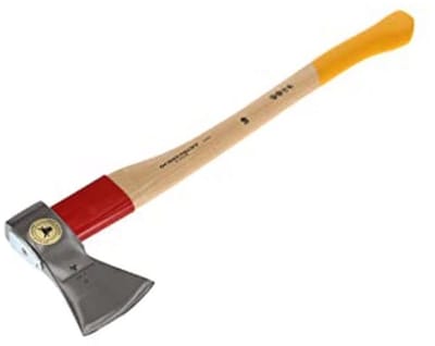 Universele Gold-Forstaxt met Hickory-houten steel voor bos- en tuinwerkzaamheden
