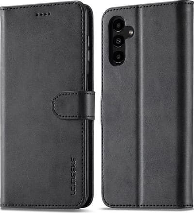 LC.IMEEKE Hoesje - Geschikt voor Samsung Galaxy A25 Hoesje - LC.IMEEKE Luxe Book Case - Zwart