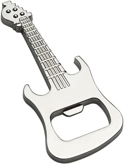 Guitar Shaped Bottle Opener voor Bier en Frisdrank - Perfect Cadeau voor Valentijnsdag, Bruiloft en Verjaardag - Uniek en Handig Keukenaccessoire