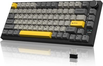 Mechanisch Gaming Toetsenbord met 75% TKL, Draadloos/BEDRAAD, TFT-kleurendisplay, RGB-verlichting en PBT Keycap