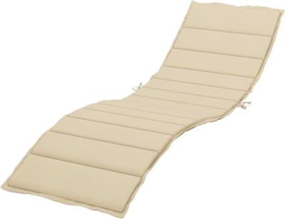 vidaXL Lounger cushion 200x50x3 cm oxford fabric beige