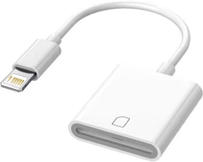 CHPN - SD kaart lezer - Lightning naar SD kaart - Cardreader - Lightning - Wit - Kaartlezer adapter - Cardreader -geschikt voor iPhone en iPad