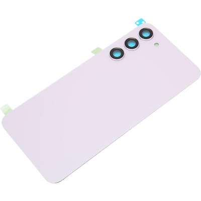 Achterglas Vervangingskit met Camera Lens en Vooraf Geïnstalleerd Plakband Achterglas Behuizing Cover voor Samsung Galaxy S23 Plus white