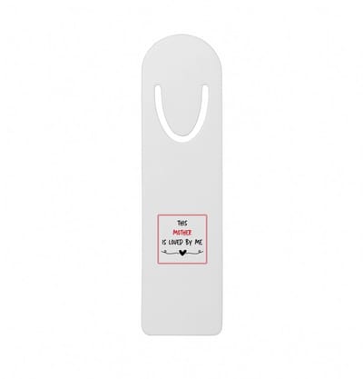 Hacebo® - this mother is loved by me metalen boekenlegger - Mama - iemand die houdt van zijn moeder - Moeder cadeautjes - moederdag - verjaardag - geschenk - kado Bladwijzer boekenleggers - 12.7 cm x 3.2cm