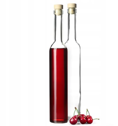KADAX glazen fles glazen flessen 500 ml 0,5 l voor wijntincturen 2 stuks + kurk