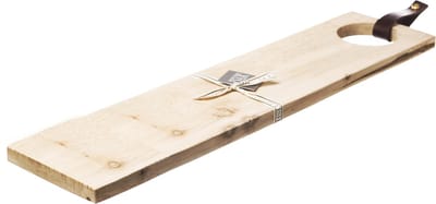 Laatste kans!!! Serveerplank Blanco Lang met leren handvat - 65x15 - Scottish Made