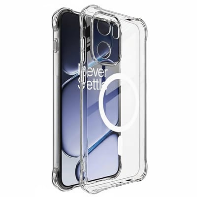 Hoesje Geschikt voor OnePlus 15R - Transparant - Geschikt voor MagSafe - Casemania Anti-shock Back Cover - Extra Stevig Val en Stootbescherming Telefoonhoesje