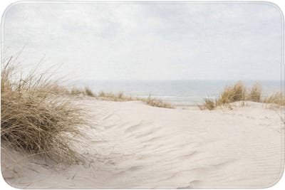 Badmat 90x60 cm - Antislip - Wolken - Duinlandschap - Zand - Badmatten voor badkamer - Badkamermat - Douchemat - Badkamer mat