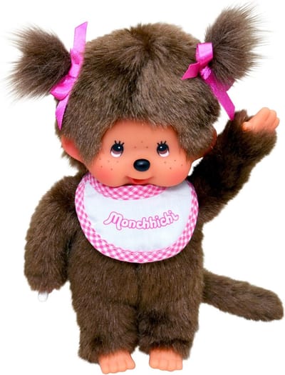 Monchhichi | Meisje Met Slab Roze 20cm