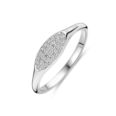Gerhodineerd Zilver Ring Met Zirkonia 1339269