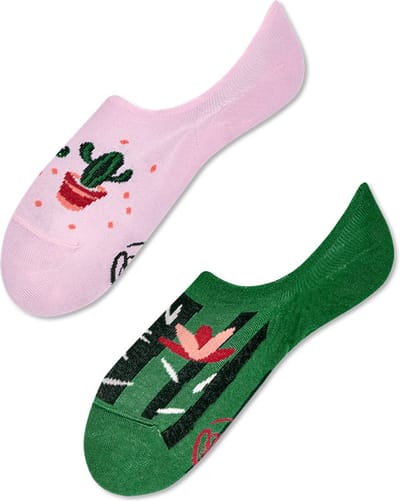Many Mornings onzichtbare unisex sneakersokken - Summer Cactus No Show - Unisex - Maat: 35 - 38