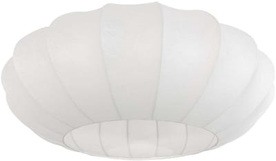 Witte textiele lampenkap K10942S Ø60cm met E27 support - Steinhauer trendy kappen voor binnen