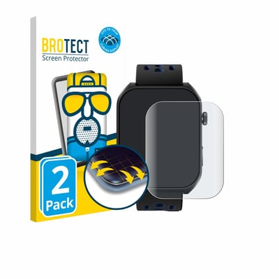 BROTECT - Screenprotector voor Reebok Icon Smartwatch - Folie Beschermfolie matte volledig dekking 2 Stuks