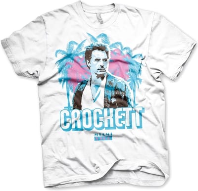 Miami Vice Crockett Palms T-shirt White